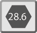 28.6mm шестостенен захват 